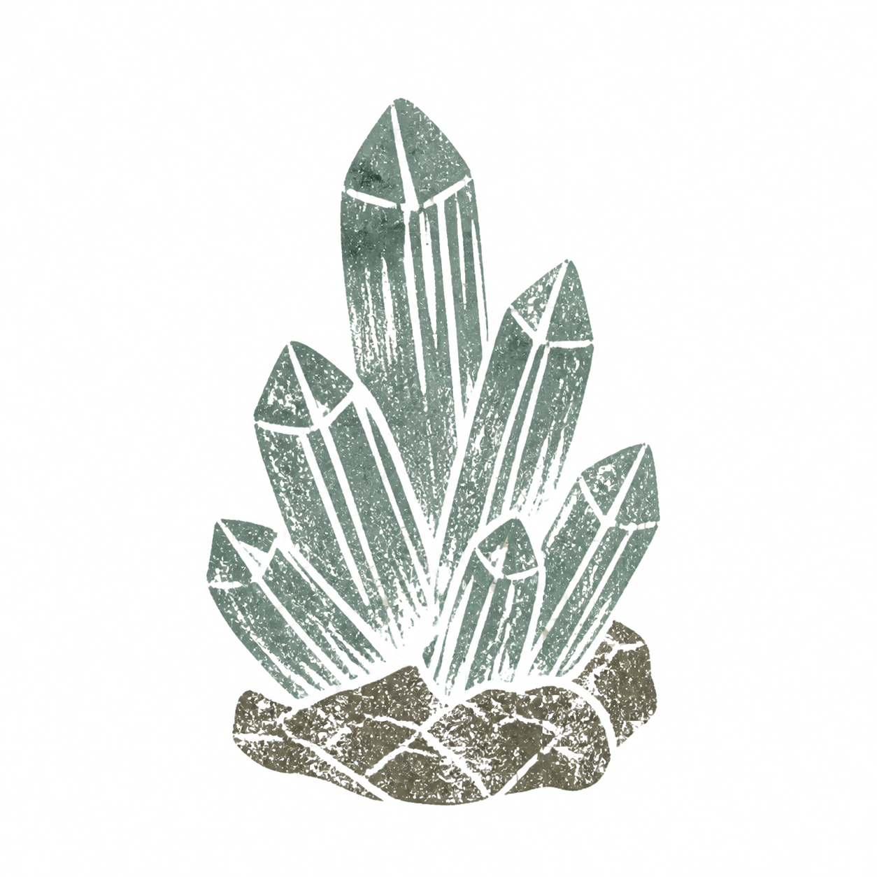 水晶原矿章印